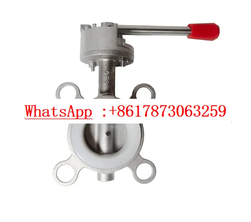 201/304 Stainless Steel Wafer Type D71X-10/16P Manual Industrial Grade Butterfly Valve DN40-400 Seal