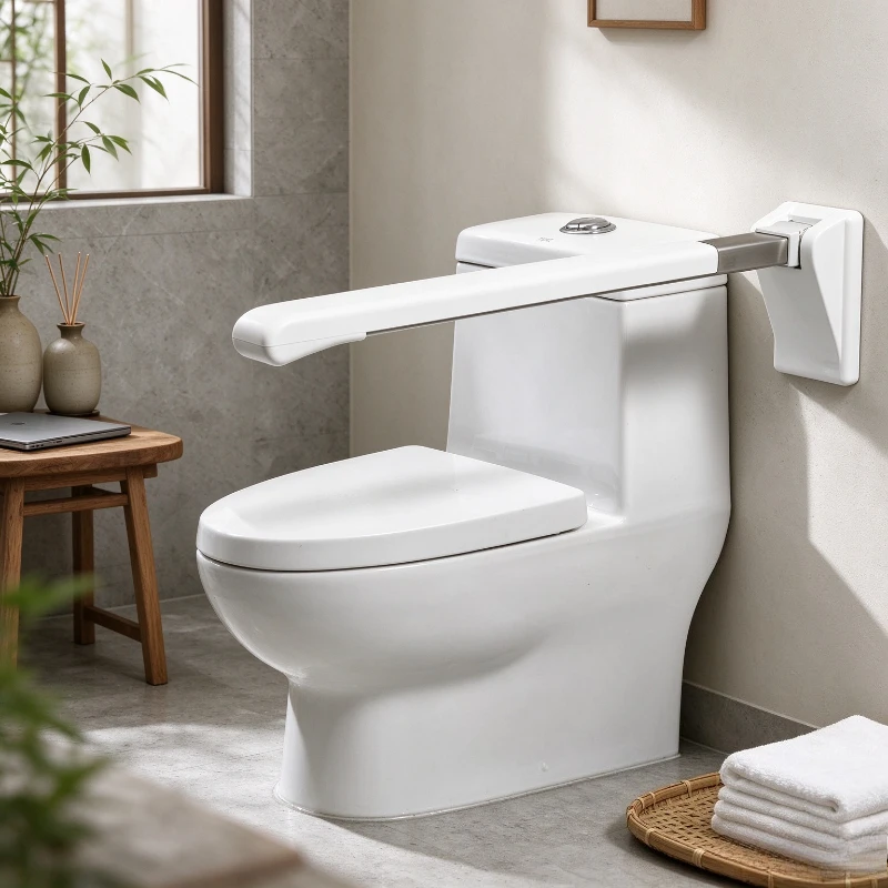 Foldable Toilet Safety Frame Anti Fall Grab Bar Elderly Disabled Commode Daily Useful Home Aid Support Bathroom Handle Accessibl
