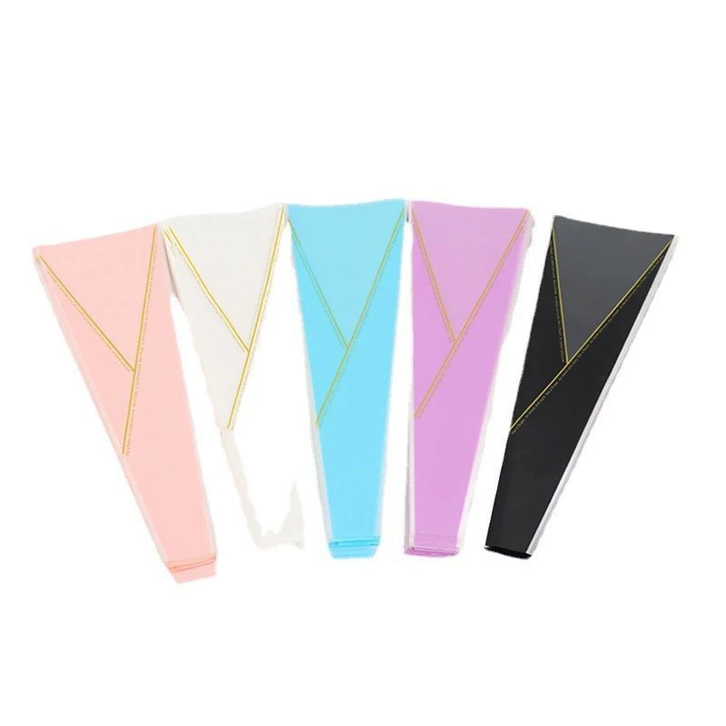 50pcs Single Rose Sleeves Flower Wrapping Bag Bouquet Packaging Bags Clear Cellophane Floral Wrappers For Valentine\'s Day
