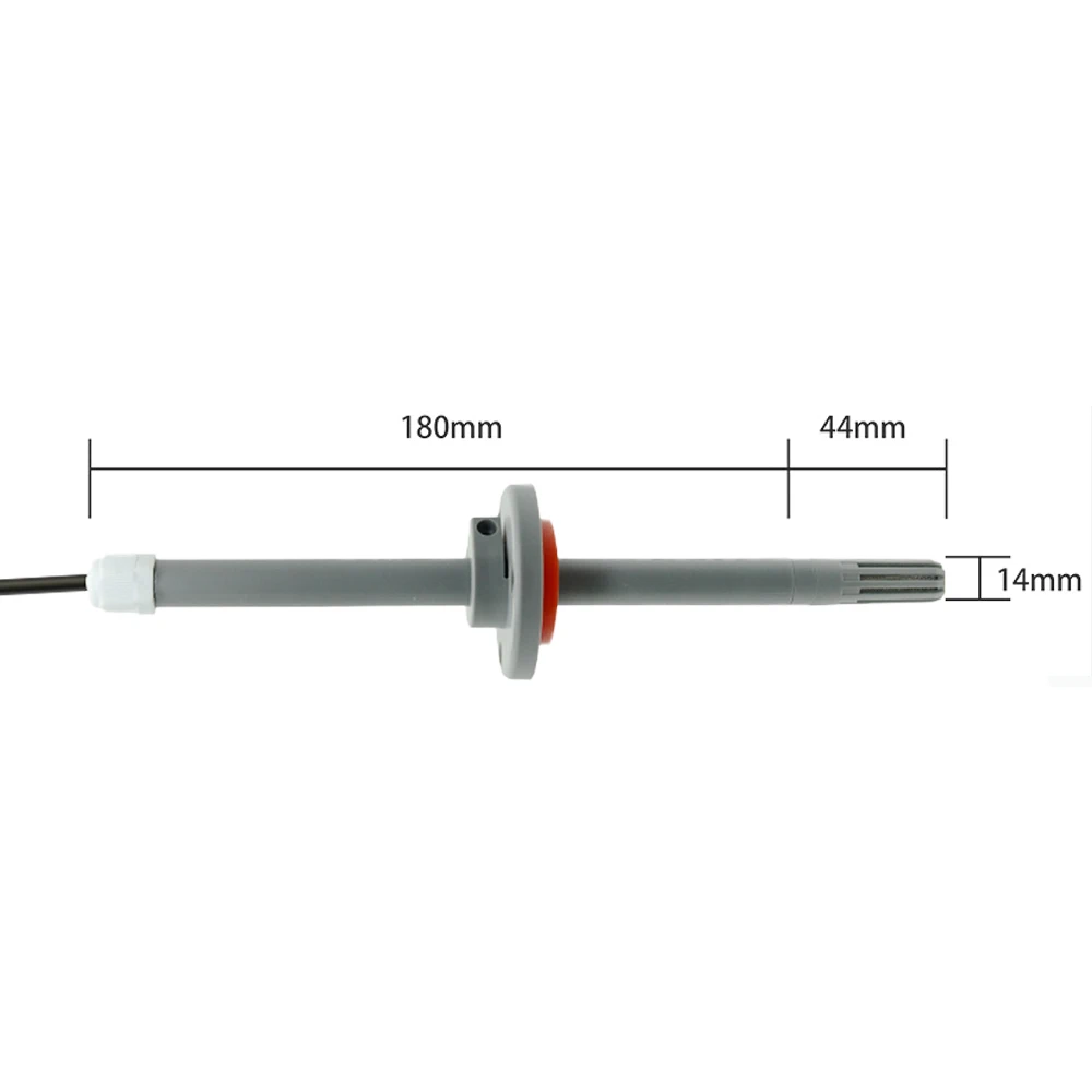 SHT40 Temperature Humidity Sensor Probe Cable 18CM Head Digital Capacitance Sensors 2M Length I2C RS485 Output