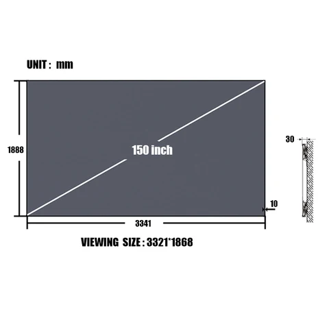 Проекционный экран Yovanxer DQ-FSTP120-150 150 дюймов