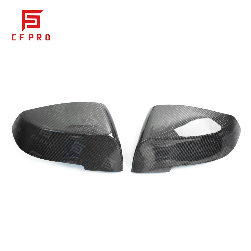 For BMW 5 Series F10 LCI Car Rearview Mirror Cover Side Wing Protect Frame Covers Carbon Fiber Trim Shell Accessories