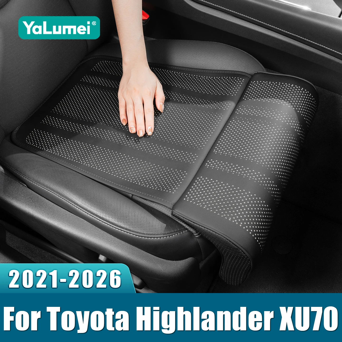 

For Toyota Highlander XU70 Kluger 2021 2022 2023 2024 2025 2026 Car Seat Leg Support Extension Mat Cushion Rest Breathable Pad