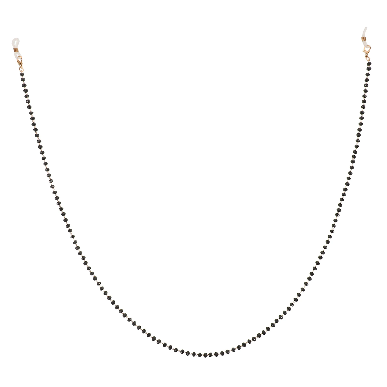 

2pcs Eyeglass Chains Beaded Glasses Neck Strap For Women Anti- Retainer Lightweight Elastic Cord Spectacle Lanyard