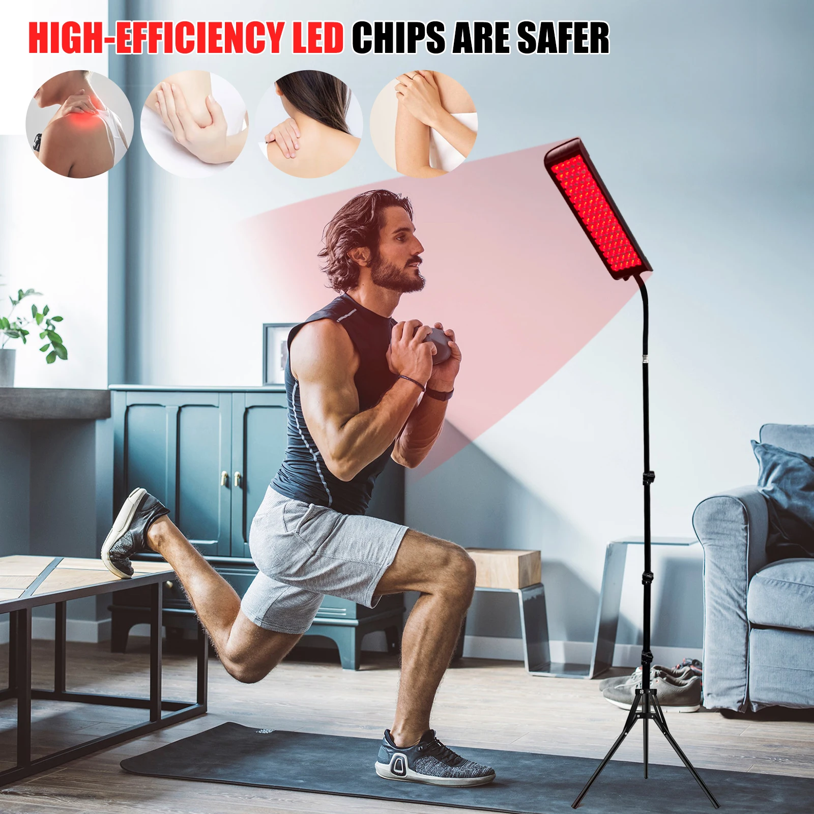 الأحمر العلاج بالضوء مصباح لوح LED 660nm 850nm بالقرب من جهاز الأشعة تحت الحمراء الركبة الجسم لتخفيف الآلام الوجه مكافحة الشيخوخة الوجه العناية بالبشرة الجمال