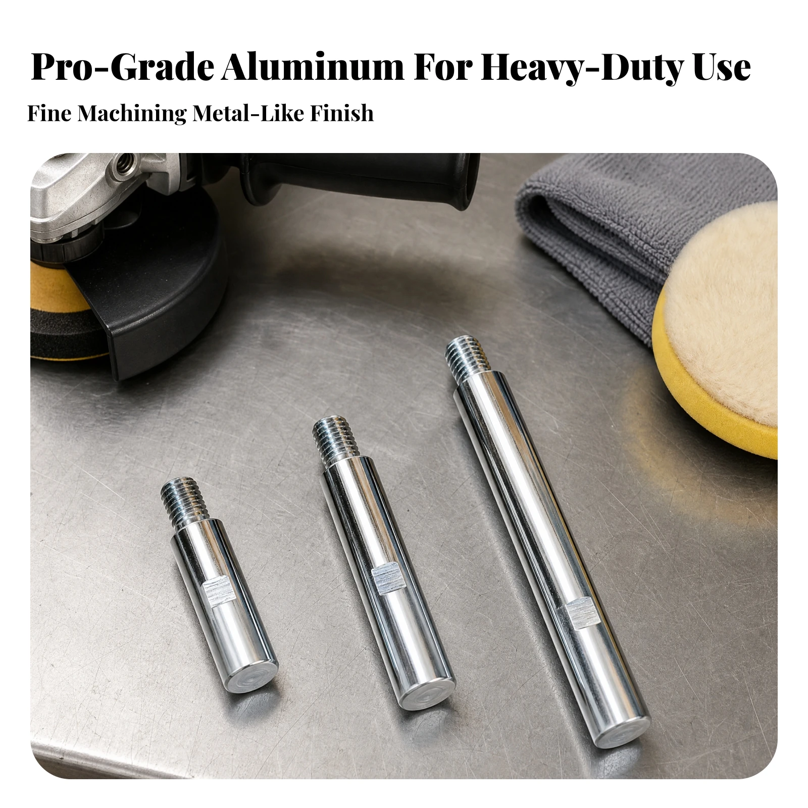 3 Pieces Car Polisher Extension Rod Polisher Extension Rod Tool Accessory Easy to Install Hardware Stable