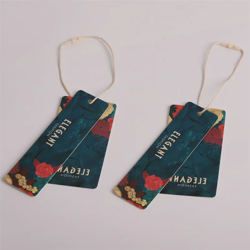 Custom..pieces.Eco-Friendly Custom Size Recycled Paper Hangtag Luxury Custom Hang Clothing Swing Customizable Garment Acc