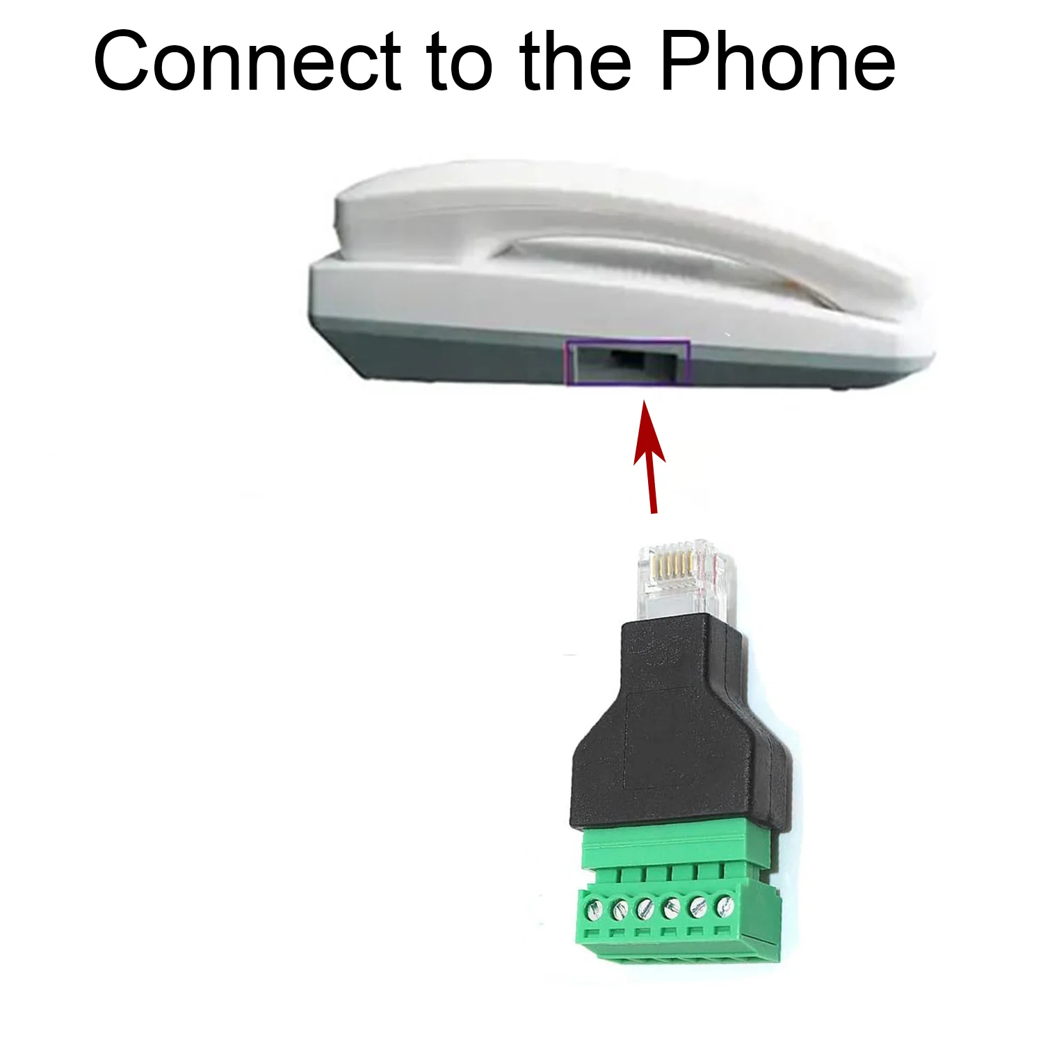 1pc Ethernet 6P6C RJ12 Male with Terminal Plug Modular 6 Pin Screw Terminal Block Connector CCTV Adapter Phone Line Adapter