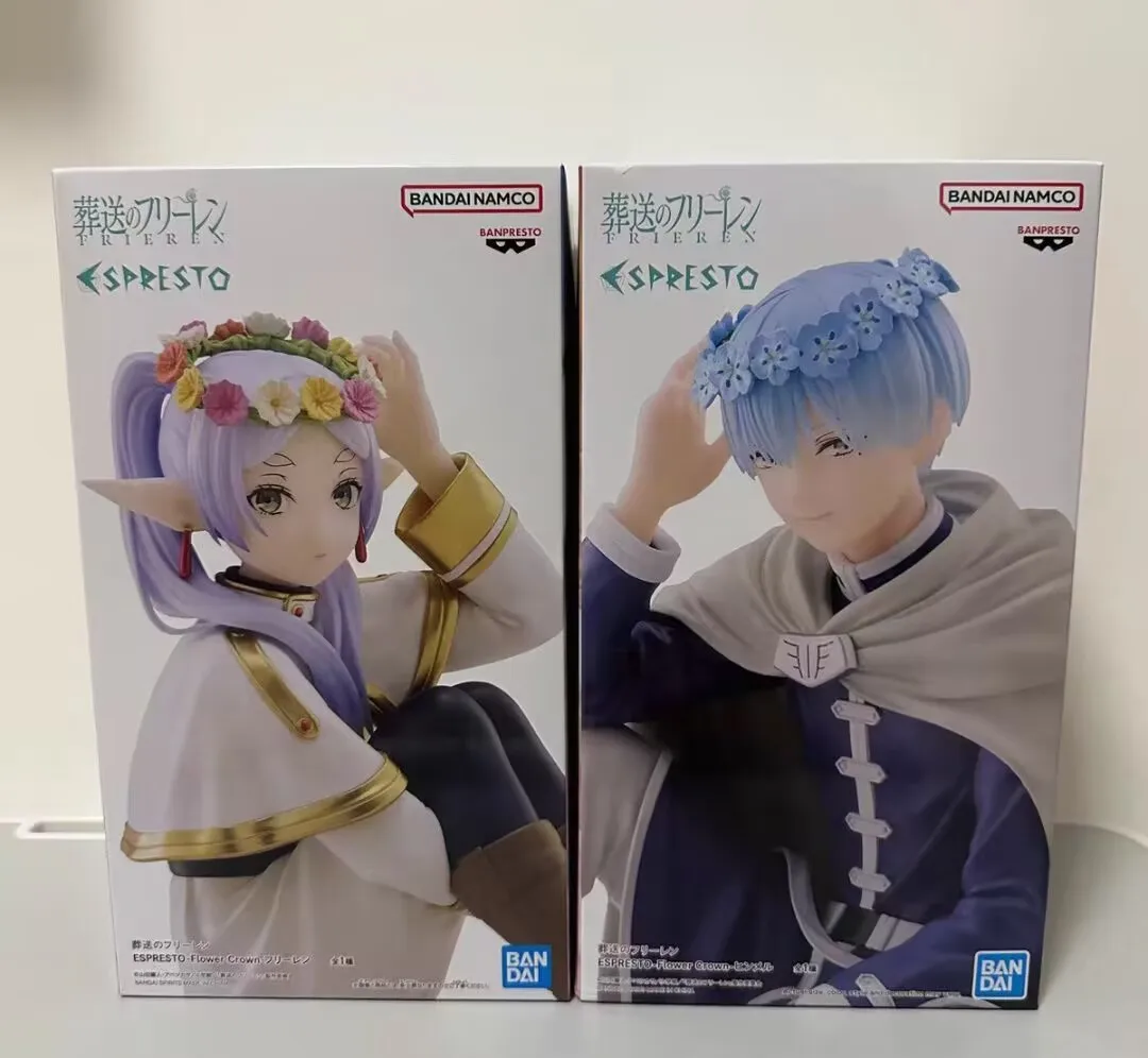 Genuino Disponibile Bandai Beyond Journey's End Espresto-Flower Crown-Frieren Himmel Anime Action Figures Modello Ornamento Ragazzi Giocattoli