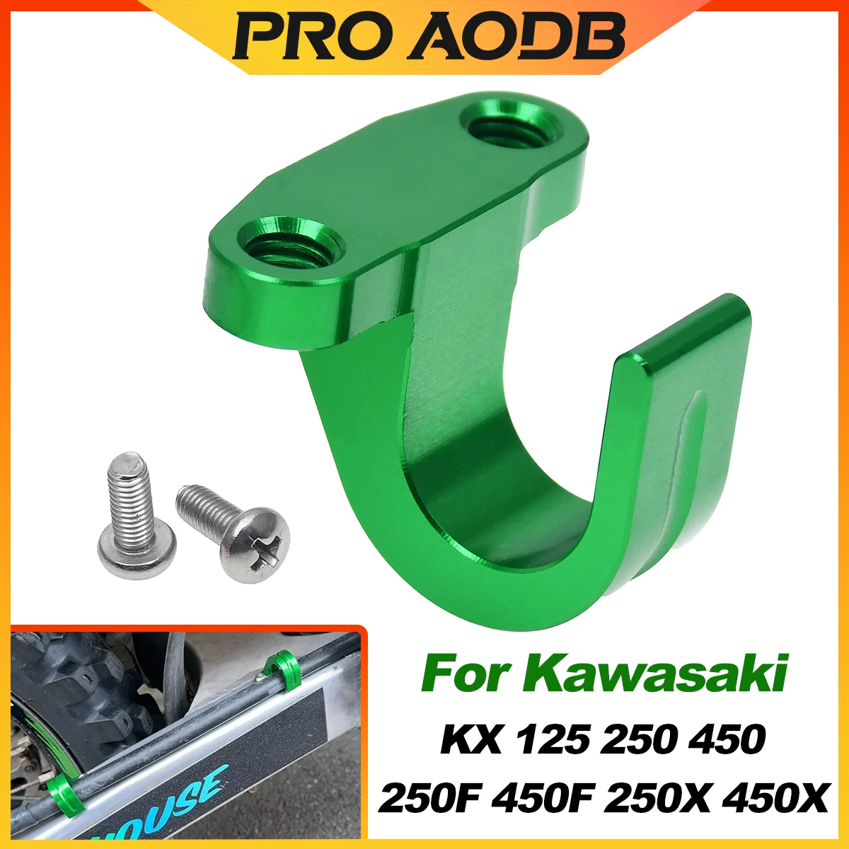 Motorrad CNC Vorne Hinten Bremsleitung Schlauch Kabel Klemme Halter Für Kawasaki KX125 KX250 KX450 KX250F KX450F KX250X KX450X Teile