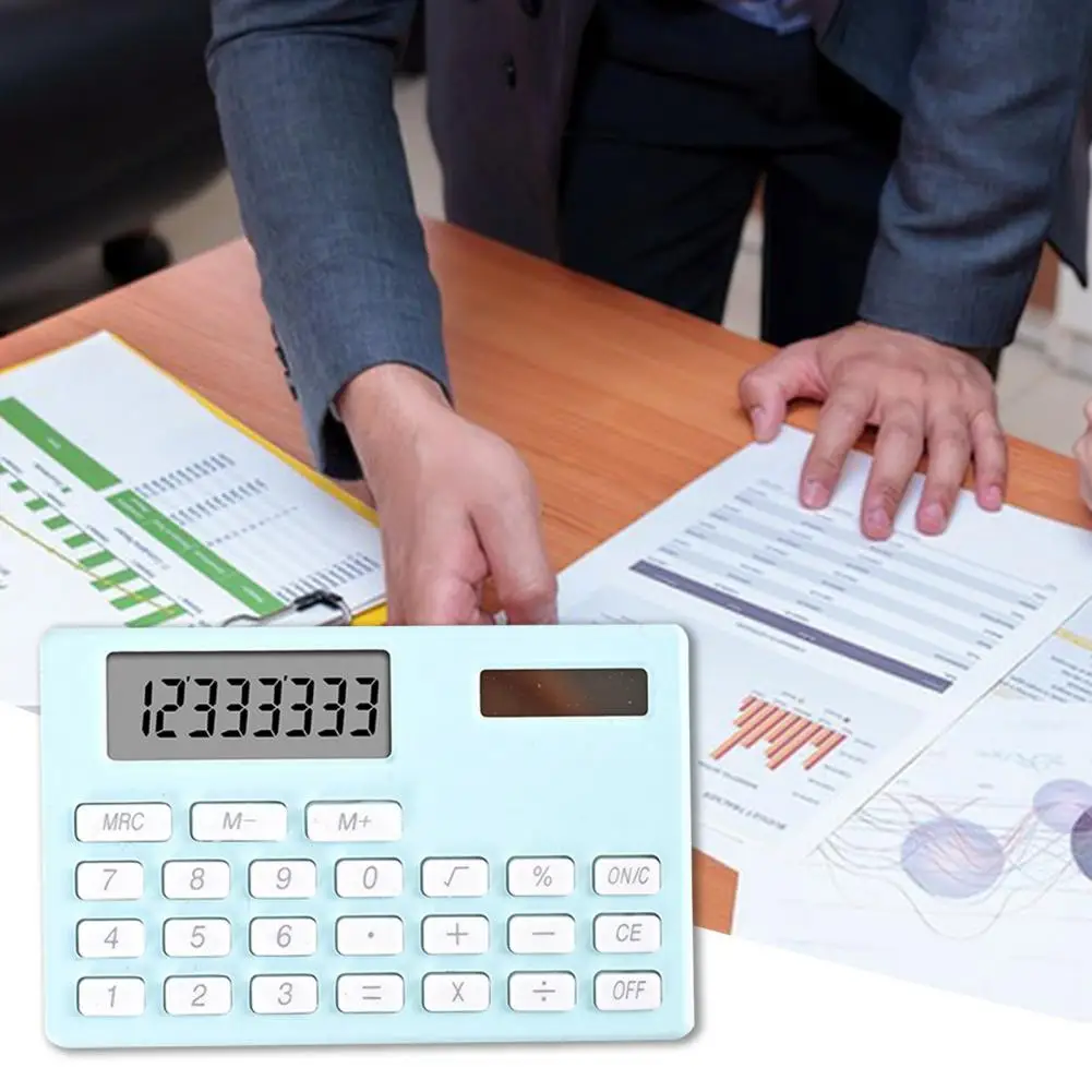 آلة حاسبة مكتبية عالية الكفاءة مع شاشة عرض ، استجابة مفاتيح سريعة ، مكتب ، منزل ، مدرسة