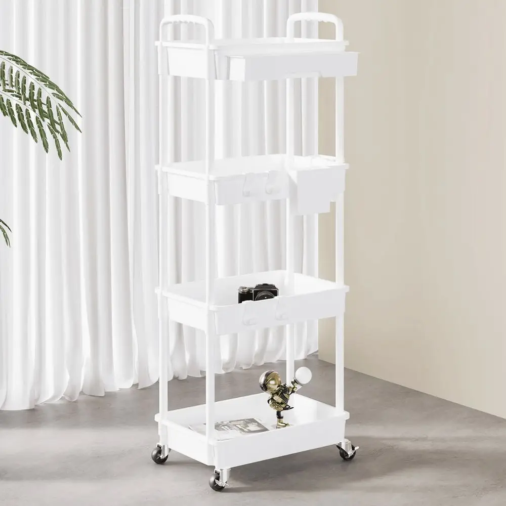

Tier Rolling Utility Cart With Drawer, Utility Cart Made Of Multifunctional Storage Organizer Tool For Kitchen,Bathroom,Living