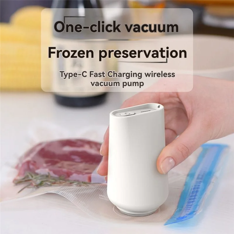 B23B USB قابلة للشحن الكهربائية المحمولة فراغ السدادة مضخة المحمولة تخزين المواد الغذائية المنزلية الصغيرة