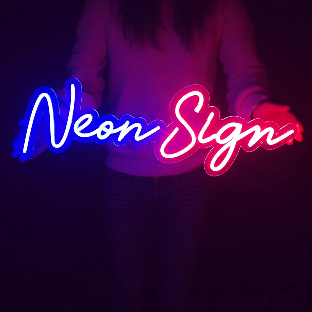 

Неоновая вывеска на заказ, персональные светодиодные светящиеся буквы, неоновые лампы, подарки для домашних деловых мероприятий и украшения комнат - настенный монтаж