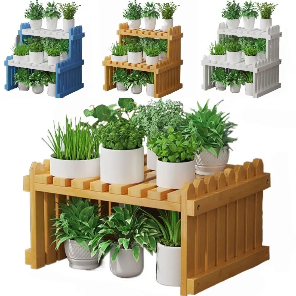 

New Multi-layer Flower Rack Breathable Anti Rot Root Potted Plant Frame Phyllostachys Pubescens Ivy Pot Rack Indoor