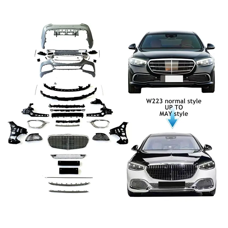 

STLFSTLF2021Y-23Y W223 S400 S500 Обновление может автомобильные комплекты кузова Запчасти Аксессуары Бампер для Mercedes Benz S Class