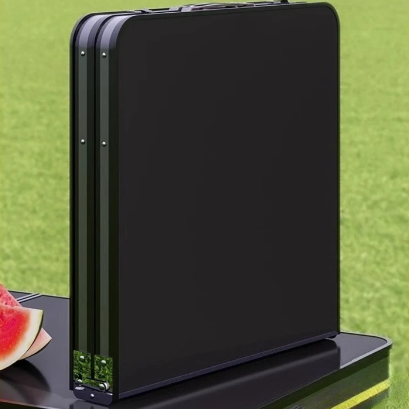 طاولة قابلة للطي محمولة قابلة للتعديل في الهواء الطلق طاولة تخييم خفيفة الوزن قابلة للإزالة مستطيلة أثاث الفناء مجموعة في الهواء الطلق