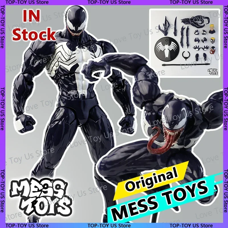 

100% Original HOT Mess Toys Venom & Black Spider-Man Eddie Action Figure Anime Collectible Model Statue Gift Toys