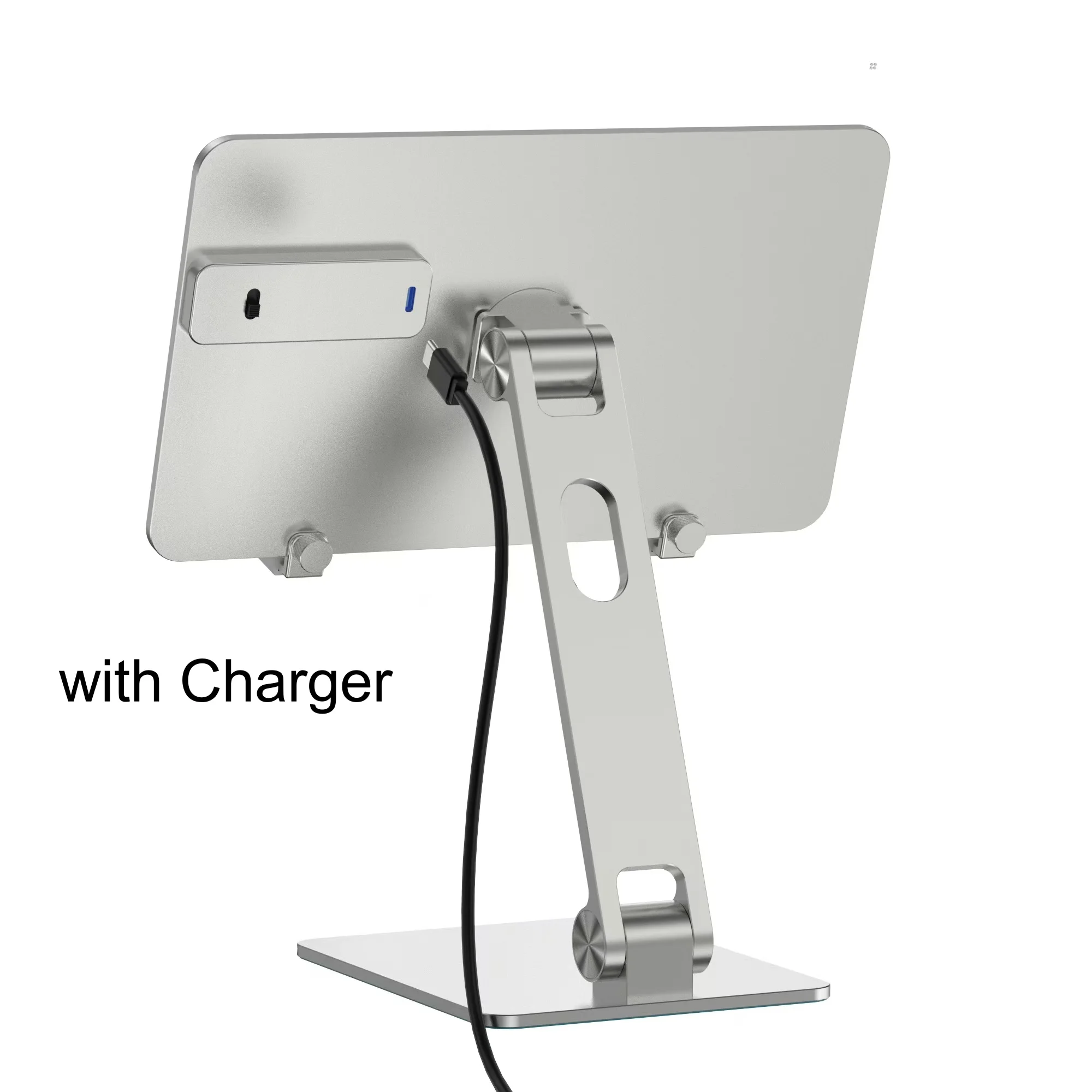 Factory Custom Logo Box Portable Folding Magnetic Aluminum iPad Charger Stand Tablet Charger Holder for iPad 11 13 Inch M4 2024
