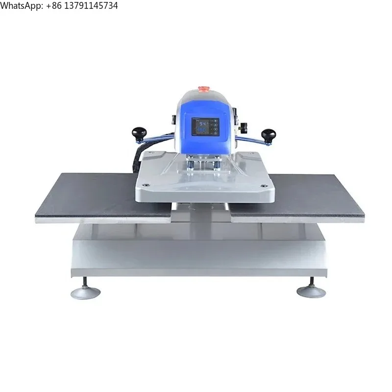 40x50cm Double-position Pneumatic  Label Heat Press Machine Automatic Open Heat Transfer Machine  for DIY T Shirt Cover Printer