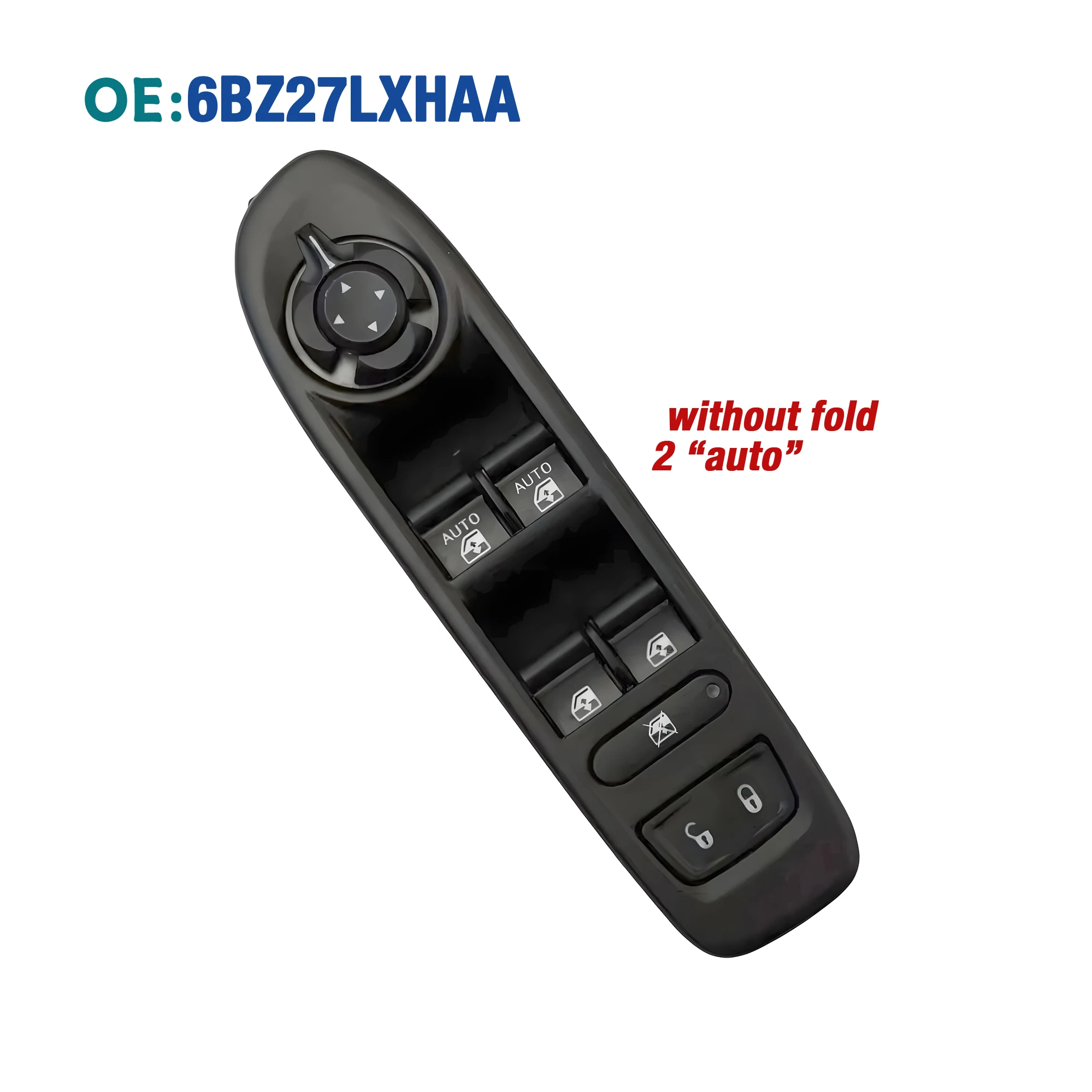 6BZ27LXHAA For Jeep Compass 2017 2018 2019 2020 2021, Front Left Driver Side Power Master Window Lifter Control Switch Button