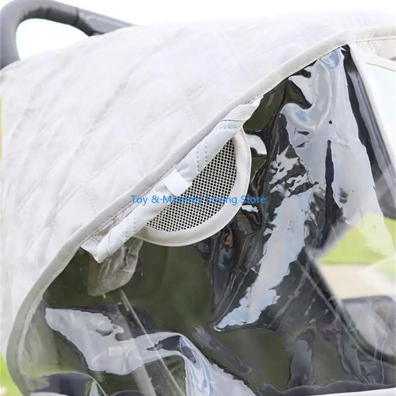 

Y1QF Baby Pram Rain Cover Universal Pram Windproof Cover Weather Shield Pushchair Cover Pram Accessories