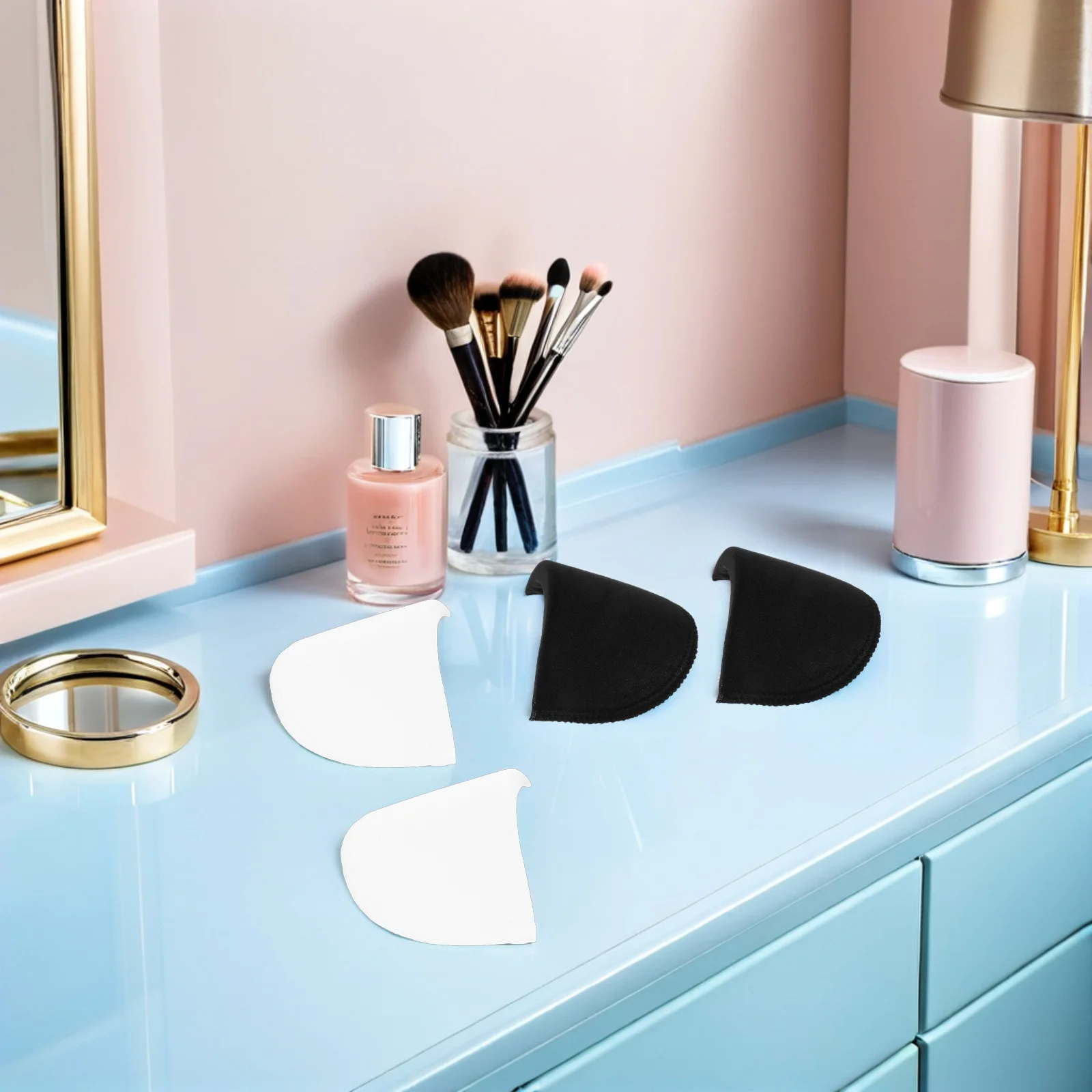 

10Pairs Invisible Removable Shoulder Pads Sponge Cushioned for Suit Dress Jacket Women Shoulder Pad Inserts