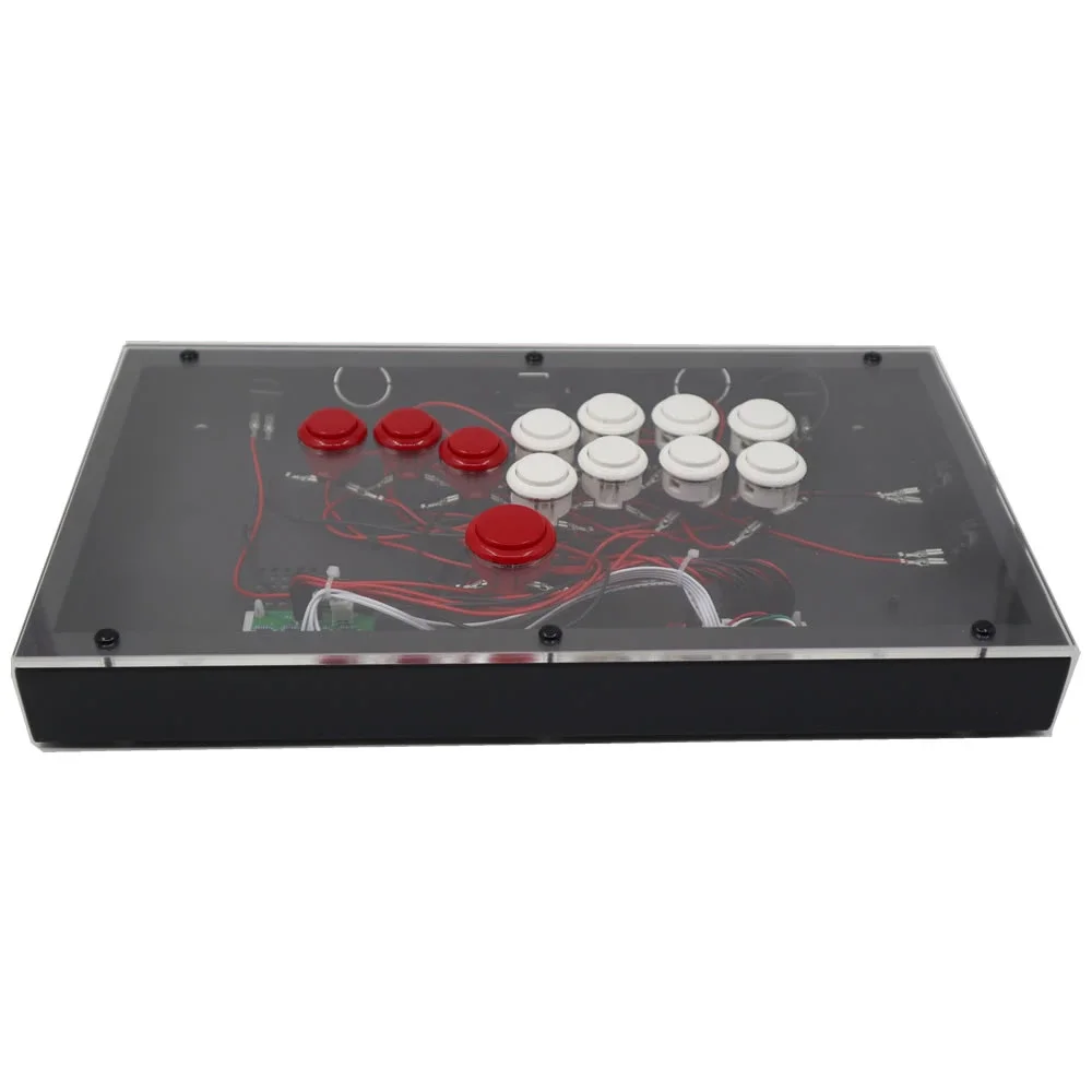 RAC-J800B All Buttons Hitbox Style Arcade Joystick FightBox Stick Game Controller For PS4/PS3/PC Sanwa OBSF-24 30 DIY Version