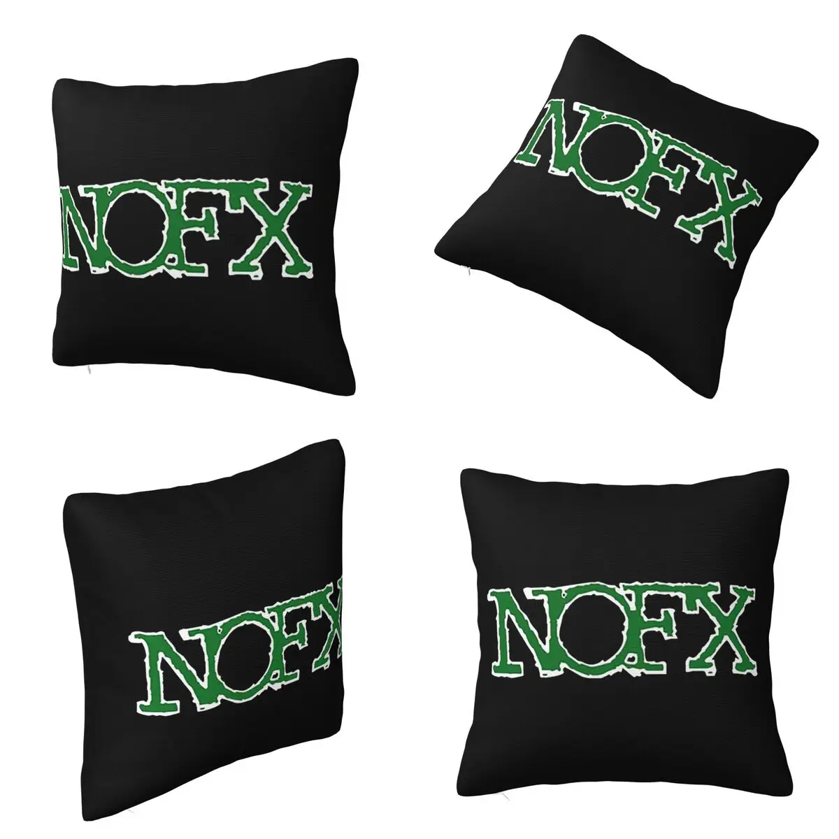 Nofx Band Final Tour Skull Square Pillowcase غطاء وسادة من البوليستر ديكور مريح رمي وسادة لغرفة المعيشة المنزلية #6