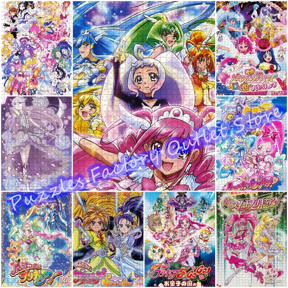 

Anime Movies Pretty Cure Jigsaw Puzzles 300/500/1000 Pieces Max Heart: Secret Garden Print Puzzle for Kids Educationa Toys Gifts