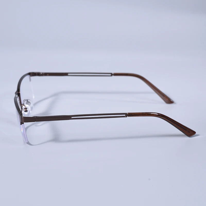 2025 männer Blau Licht Blockieren Lesebrille Metall Halb Rahmen Brillen Mit Frühling Scharnier Computer Reader + 125 + 175 – Detail 20