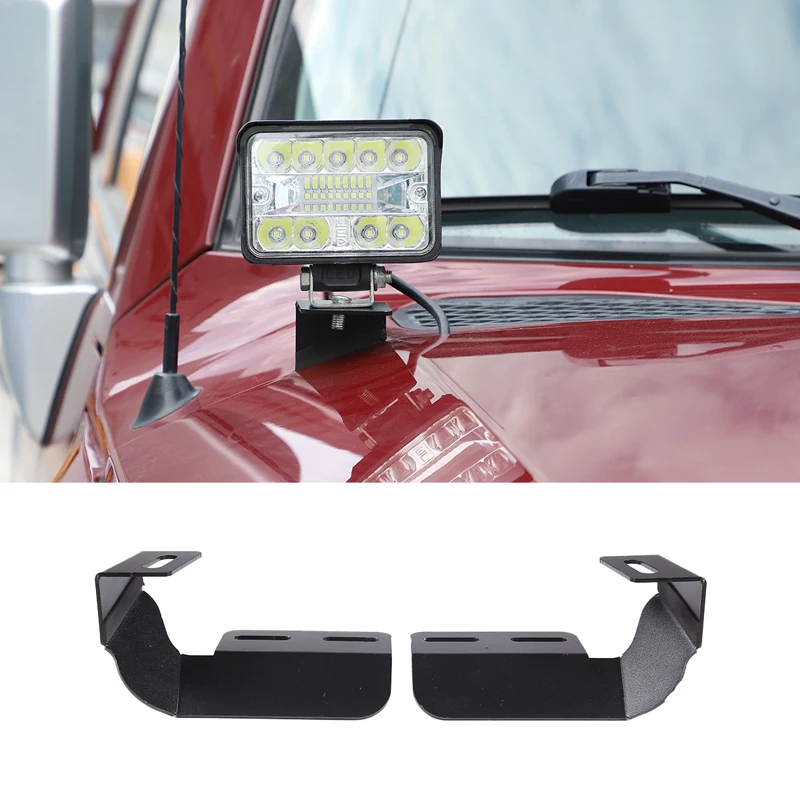 

For Toyota FJ Cruiser 2007-2021 front hood spotlight bracket hood lighting extension bracket auto parts carbon steel