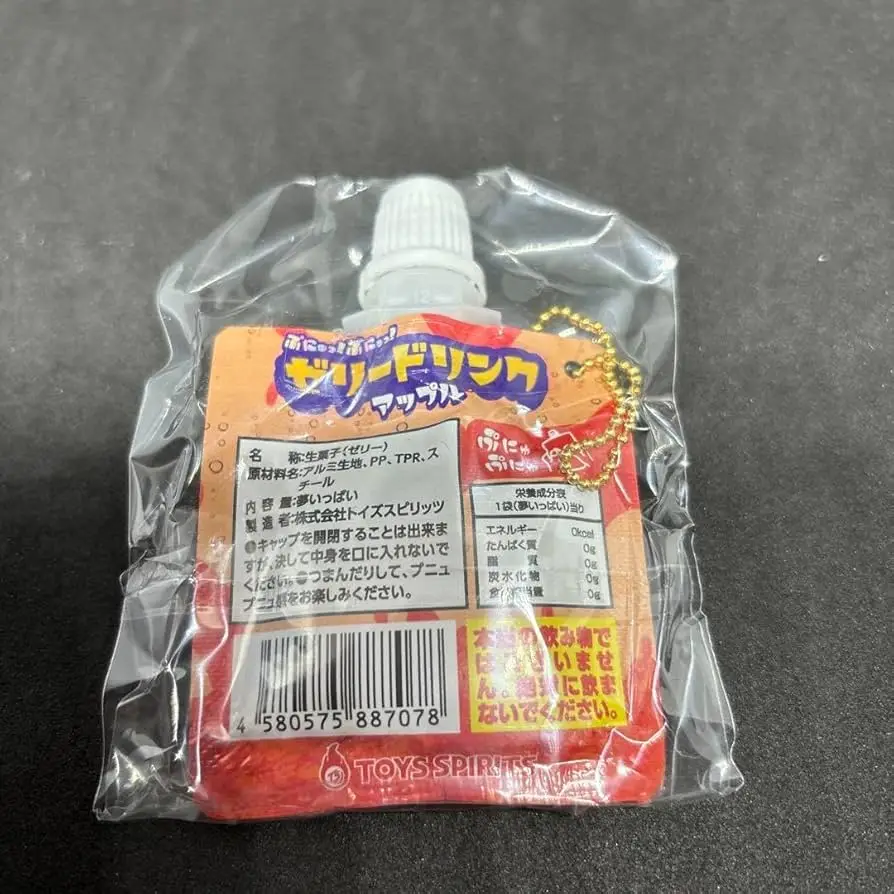 Original capsule toys jelly drink mini models squeeze toys stress relief fragrance gashapon figures keychain pendants