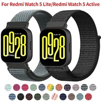 Nylon Loop Band for Redmi Watch 5 Lite Strap Breathable Adjustable 22mm Watchband for Redmi Watch 5 Active Bracelet Accessories