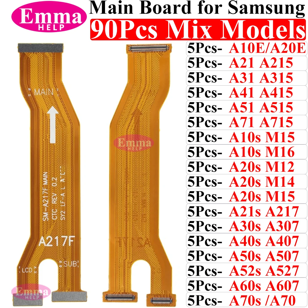 5-90Pcs Mainboard Flex Cable Motherboard Dock For Samsung S20 S21 S23 Plus Ultra A21S A51 A33 A52 A72 A70 Connector Main Board