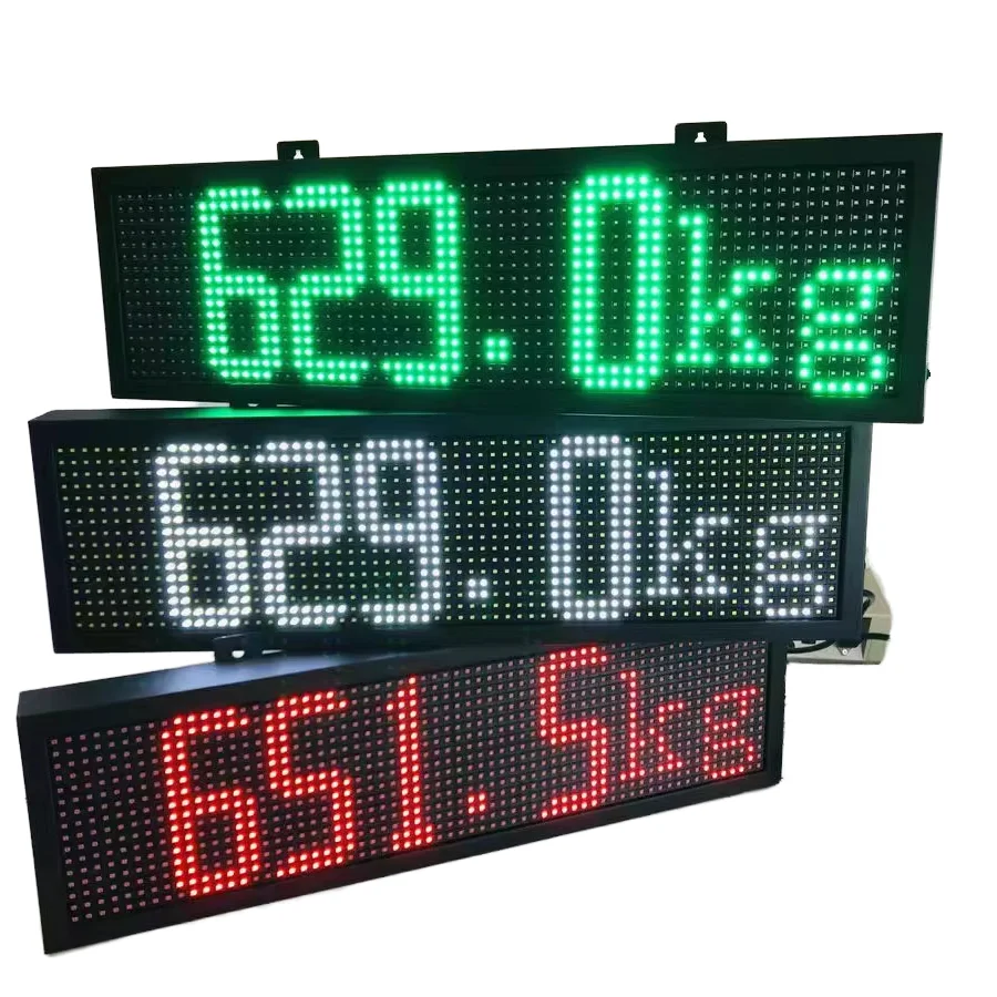 Outdoor Truck Scale Weighing Indicator OEM/ODM 7-inch Large LCD Display LED Type Plastic Material