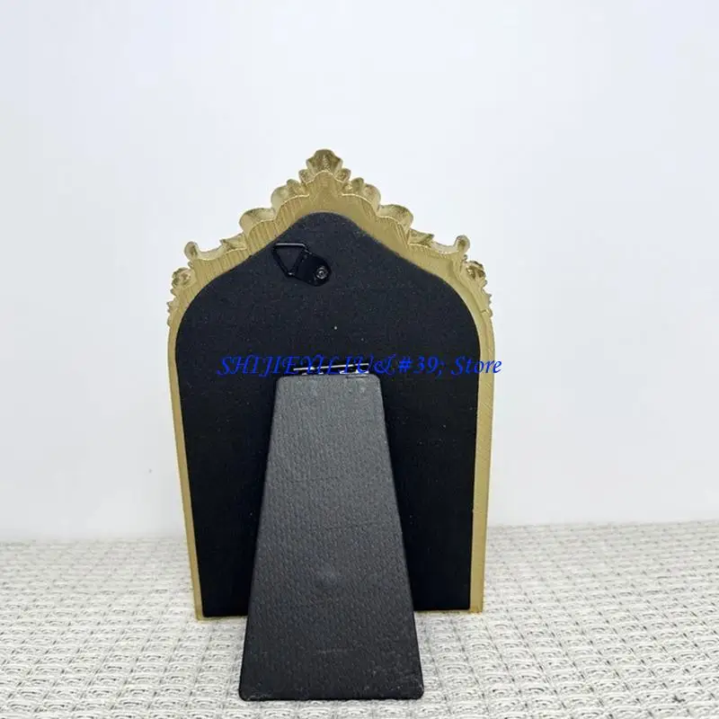 

E21F винтажный стиль, подставка для ювелирных изделий, фоторамка, держатель для сережек и ожерелья, фланелевая подкладка, декоры