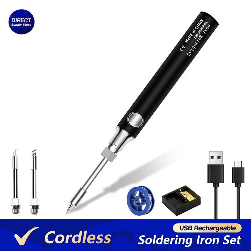 Wireless Charging Electric Soldering Iron Solder Iron Set USB 5V 8W Fast Charging lithium battery Portable Repair Welding Tools