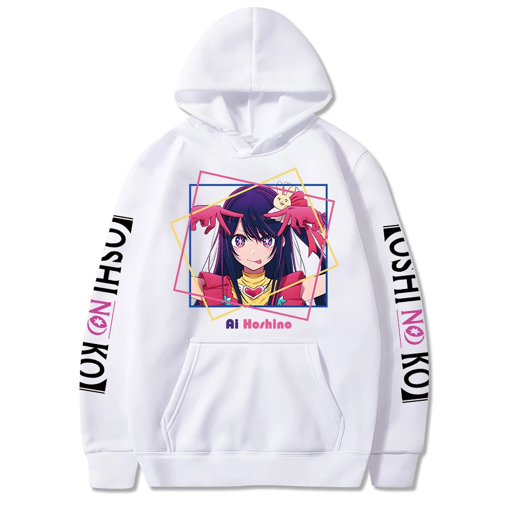 Oshi No Ko Anime Ai Hoshino Hoodie Long Sleeve Streetwear Men Women Hooded Sweatshirt 2023 New Japan Manga Harajuku Clothes