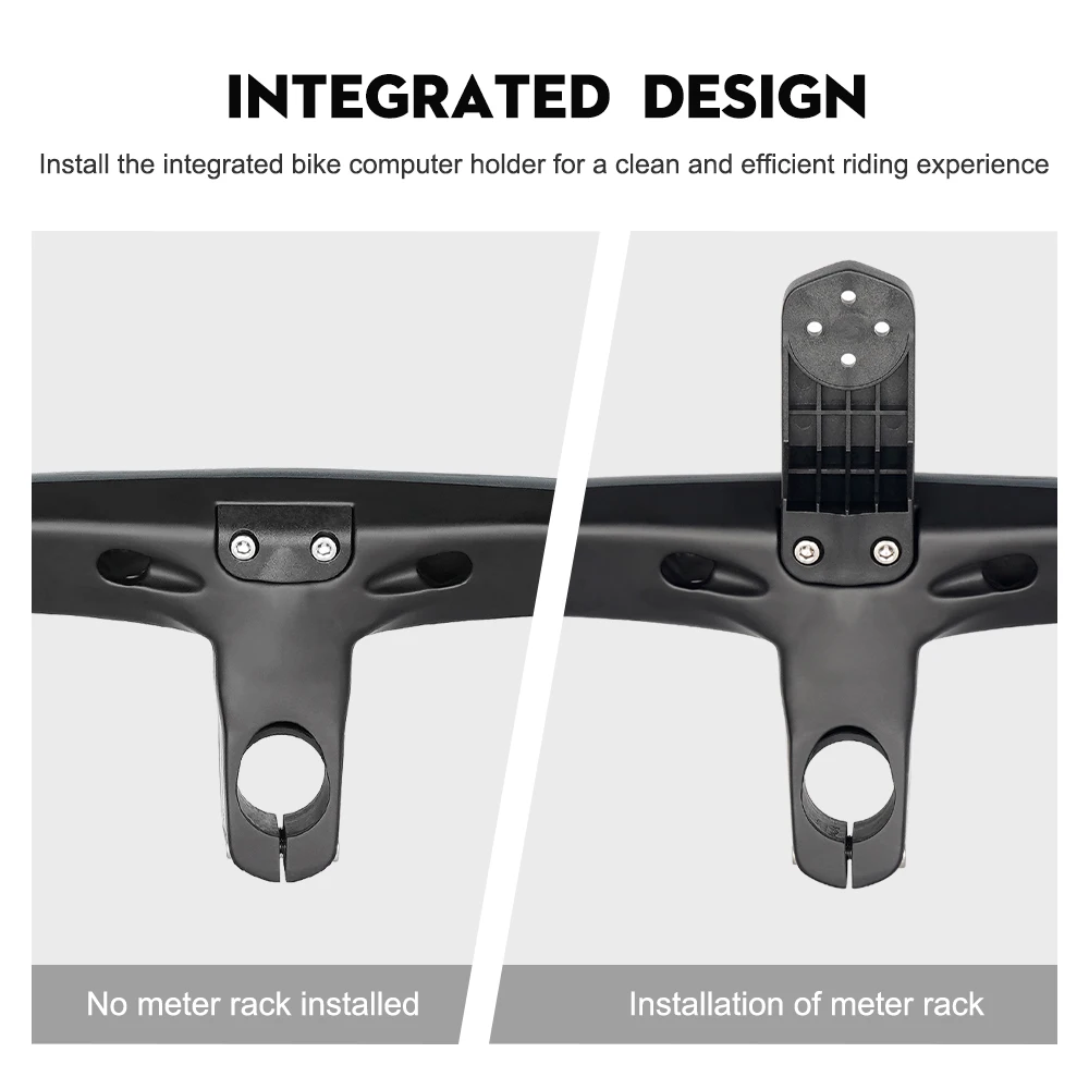 TOSEEK Fahrradlenker Drop Bar T800 Rennrad-Carbonlenker Integrierter Rennradlenker Gebogener Lenker Interne Kabelführung Fahrradteil – Detail 9