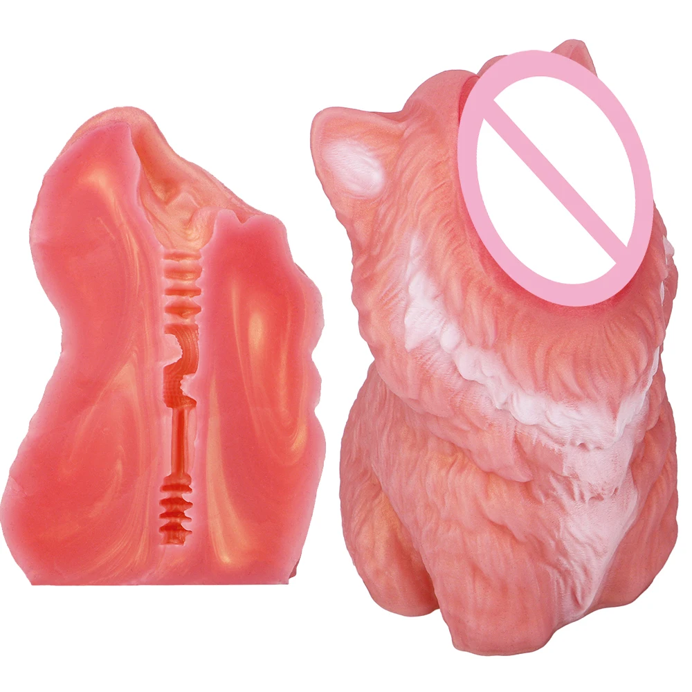 LICKER Fantasy Silicone Monster Single Channel Dual Channel Masturbator Realistic Pocket Pussy Penis Stroker Sex Toys For Men