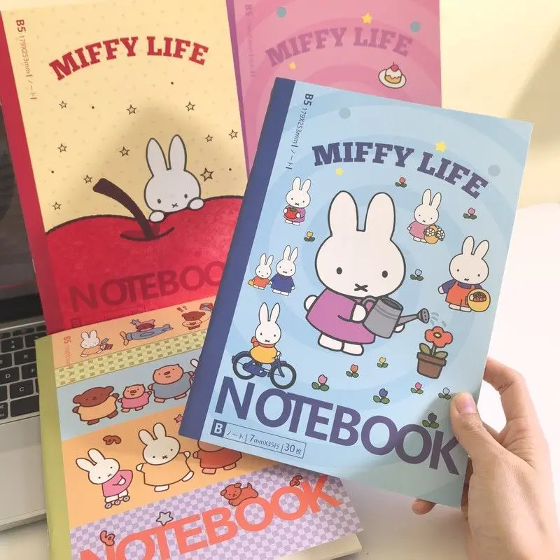 Cute Cartoon Miffy Rabbit Notebook Cute B5 Notepad Student Writing Journal Stationery