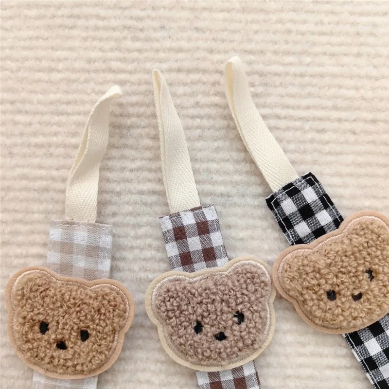 Nette Bär Baby Schnuller Clips Anti-drop Kette Neugeborenen Kleinkind Zahnen Dummy Clip Nippel Halter kinder Spielzeug Zubehör – Detail 5