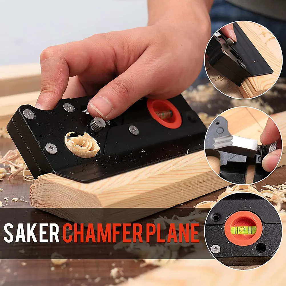 

1Set Woodworking Chamfer Plane Durable Hand Planing Tool Precise Angle Gradienter Craft Hobby Projects Chamfer Plane