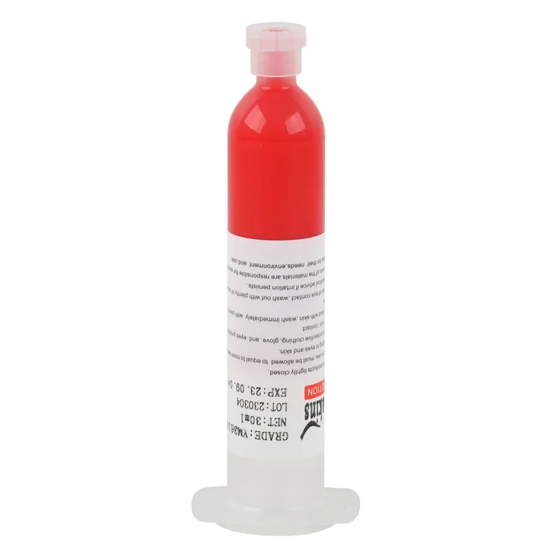 

Hot Sell Red Glue Adhensive 30ml For SMT Repair BGA Repair Consumables