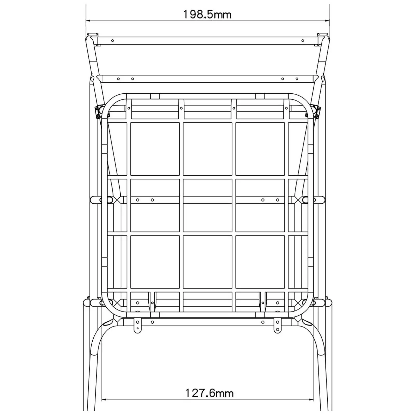 

RC Crawler Car Plastic Roll Cage Frame for RD110 4WD Truck Model Replacement Easy Installation Kit