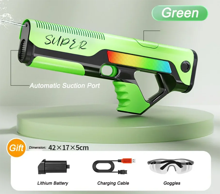 New Electric Water Gun Automatic Suction Large Capacity Adult Toy Water Gun Automatic Toy Gun Game