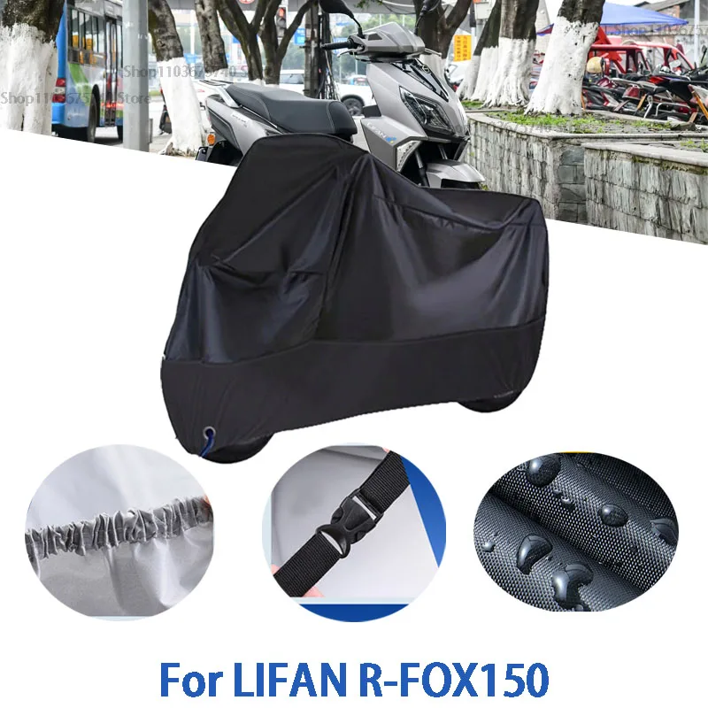 

Motorcycle Full Covers For LIFAN R-FOX150 Car Outdoors Sun Protection Dust No Ear Thickened Oxford Clothcover Accessories