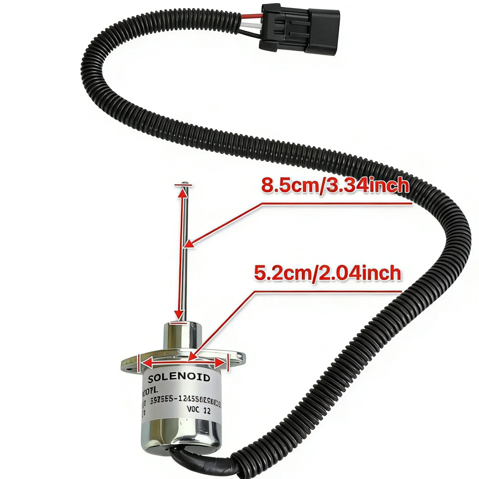 12V Abgeschaltet Abschaltung Magnetventil Träger 25-38109-05Z SA-5019 1503ES-12A5SUC9SCC28 Für Kubota