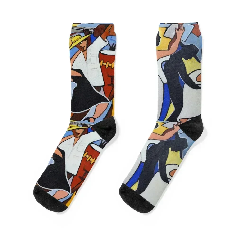 

Salsa in Silver Lamé Socks kawaii Non-slip happy cute Men Socks Luxury Brand Women's